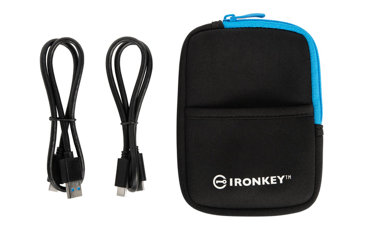 IKVP80ES/3840G - SSD Externo de 3,84TB IronKey Vault Privacy 80, com certificação FIPS 197 e criptografia XTS-AES de 256 bits.