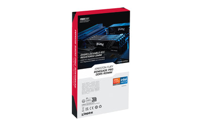 KF572RH38RB-16 - Módulo de memória de 16GB DIMM DDR5 7200MT/s FURY Renegade Pro RDIMM 1,4V 1Rx8 288 pinos para desktop / gamers.