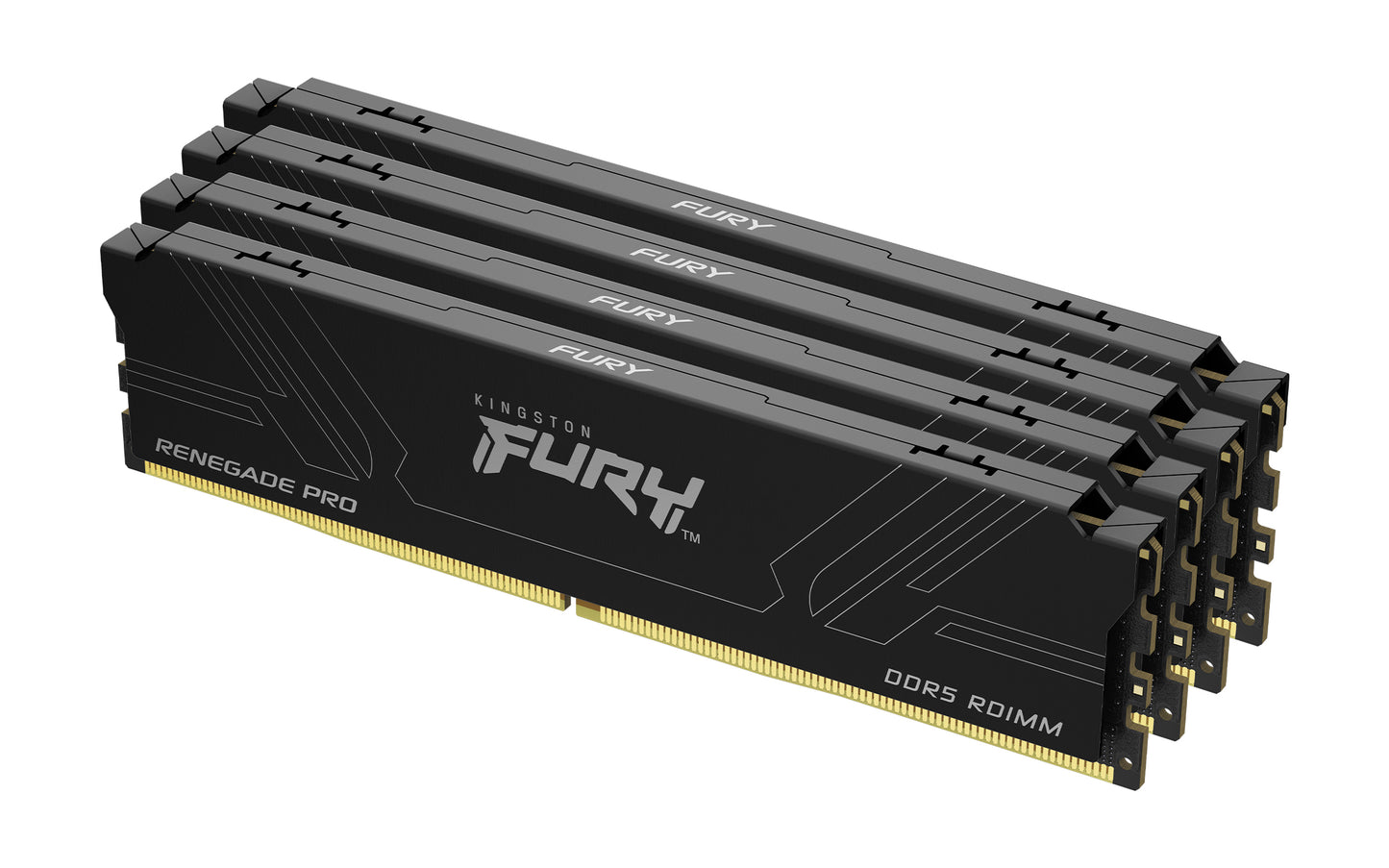 KF572RH38RBK4-64 - Kit de módulos de memória de 64GB (4 x 16GB) DIMM DDR5 7200MT/s FURY Renegade Pro RDIMM 1,4V 1Rx8 288 pinos para desktop / gamers.