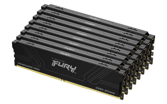 KF572RH38RBK8-256 - Kit de módulos de memória de 256GB (8 x 32GB) DIMM DDR5 7200MT/s FURY Renegade Pro RDIMM 1,4V 1Rx8 288 pinos para desktop / gamers.