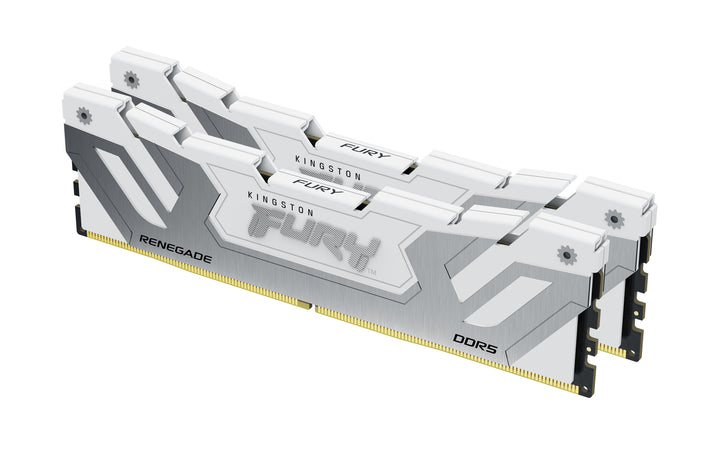 KF588CU42RWK2-48 - Kit de módulos de memória de 48GB (2 x 24GB) CUDIMM DDR5 8800Mhz FURY Renegade White 1,4V 1Rx8 288 pinos para desktop / gamers.