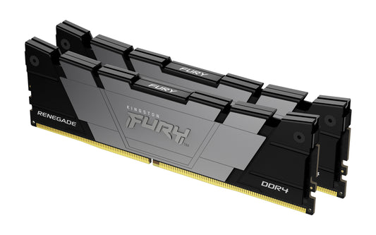 KF442C19RB2K2/16 - Kit de memórias de 16GB (2 x 8GB) DIMM DDR4 4266Mhz FURY Renegade Black 1,35V CL19 1Rx8 288 pinos para desktop/gamers.
