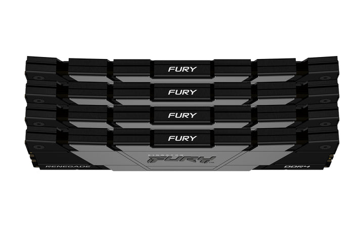 KF436C18RB2K4/128 - Kit de memórias de 128GB (4 x 32GB) DIMM DDR4 3600Mhz FURY Renegade Black 1,35V CL18 2Rx8 288 pinos para desktop/gamers.