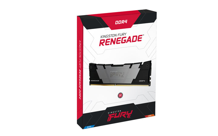 KF436C16RB2/8 - Memória de 8GB DIMM DDR4 3600Mhz FURY Renegade Black 1,35V CL16 1Rx8 288 pinos para desktop/gamers.