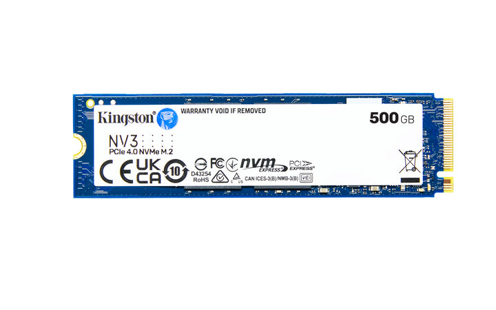 SNV3S/500G - SSD de 500GB padrão NV3 formato M.2 2280 NVMe 4.0 Gen 4x4 ultra rápido (Leitura/Gravação: 5000/3000 MB/seg).