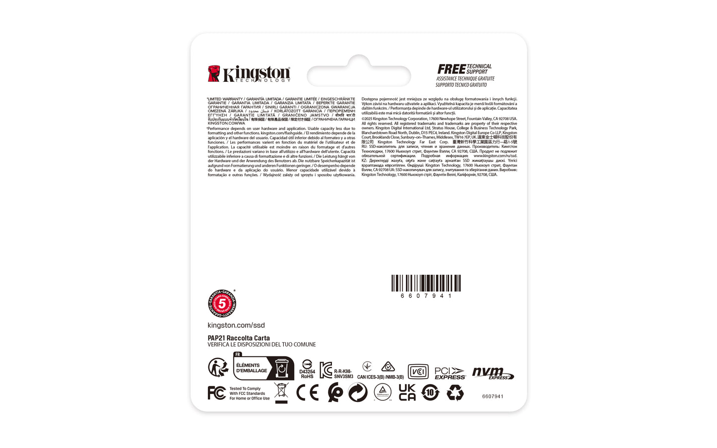 SNV3SM3/500G - SSD Mini de 500GB padrão NV3 formato M.2 2230 NVMe 4.0 Gen 4x4 ultra rápido (Leitura/Gravação: 5000/3000 MB/s).