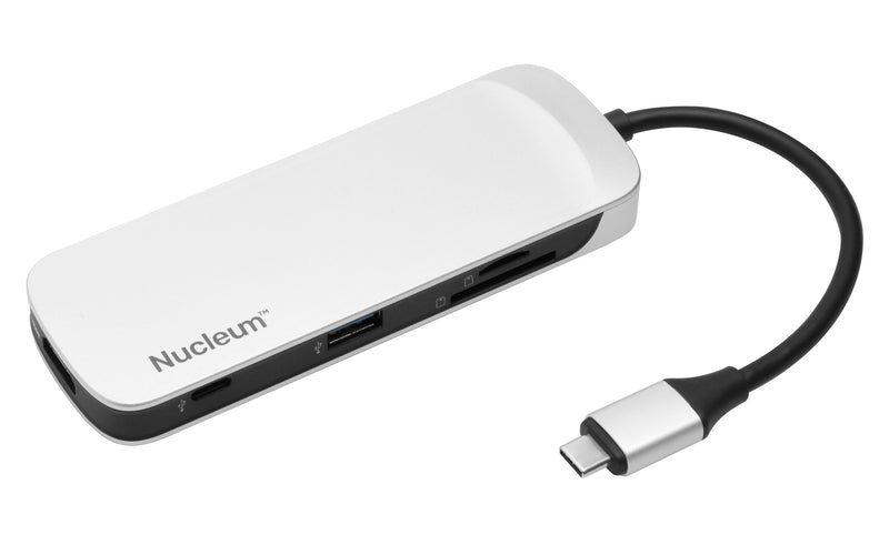 C-HUBC1-SR-EN - Hub Nucleum USB-C - Leitor de Cartão de Saída HDMI, USB-A, SD e MicroSD