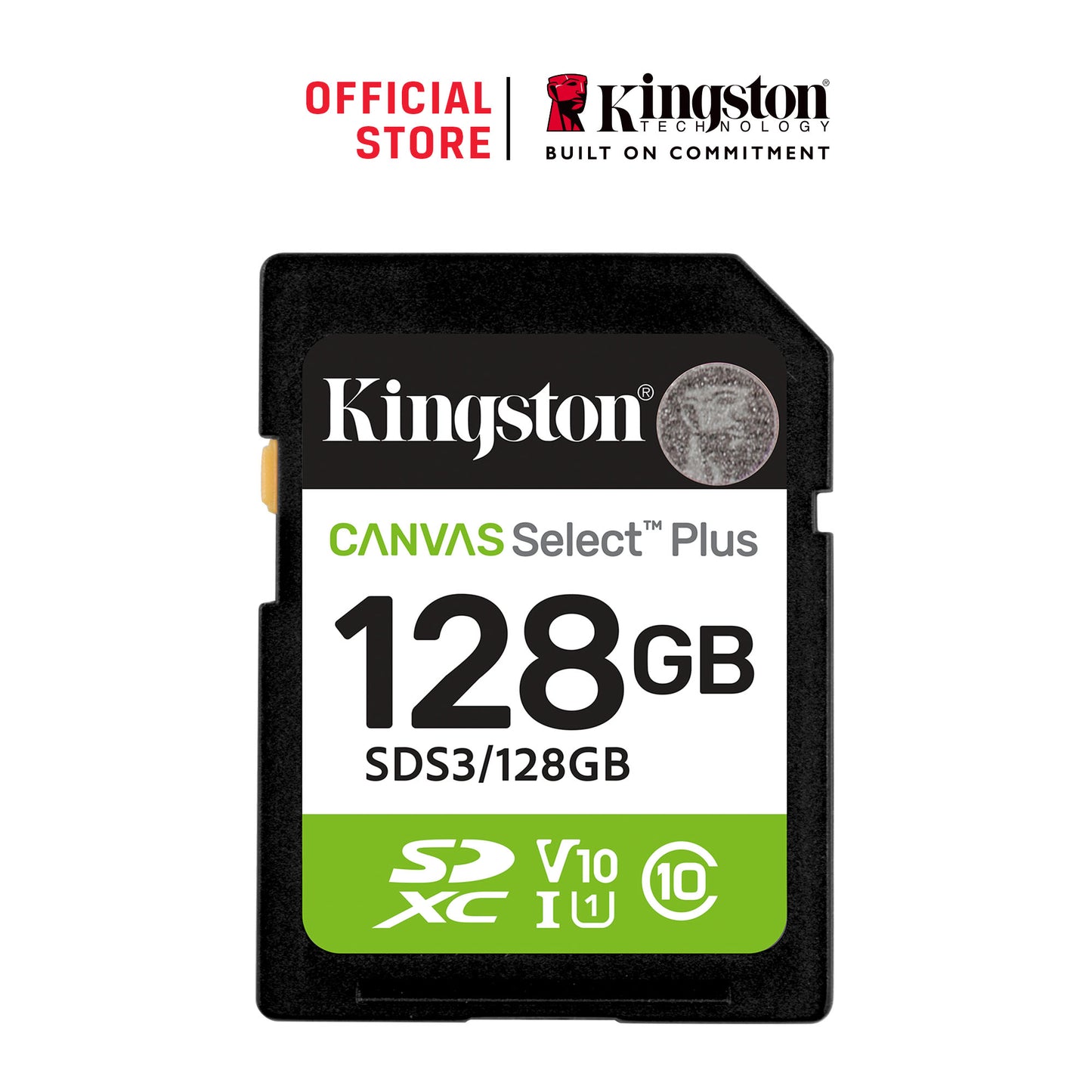 SDS3/128GB - Cartão de memória SD de 128GB Canvas Select Plus Gen3 - Leitura: 150MB/s - Classe 10 - U1 - V10