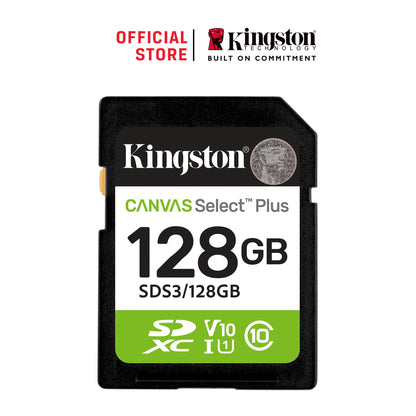 SDS3/128GB - Cartão de memória SD de 128GB Canvas Select Plus Gen3 - Leitura: 150MB/s - Classe 10 - U1 - V10
