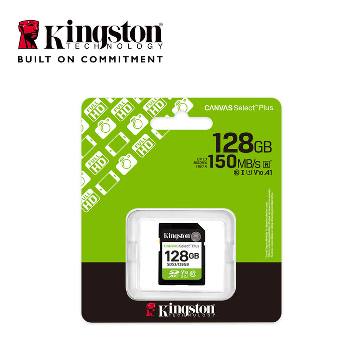 SDS3/128GB - Cartão de memória SD de 128GB Canvas Select Plus Gen3 - Leitura: 150MB/s - Classe 10 - U1 - V10