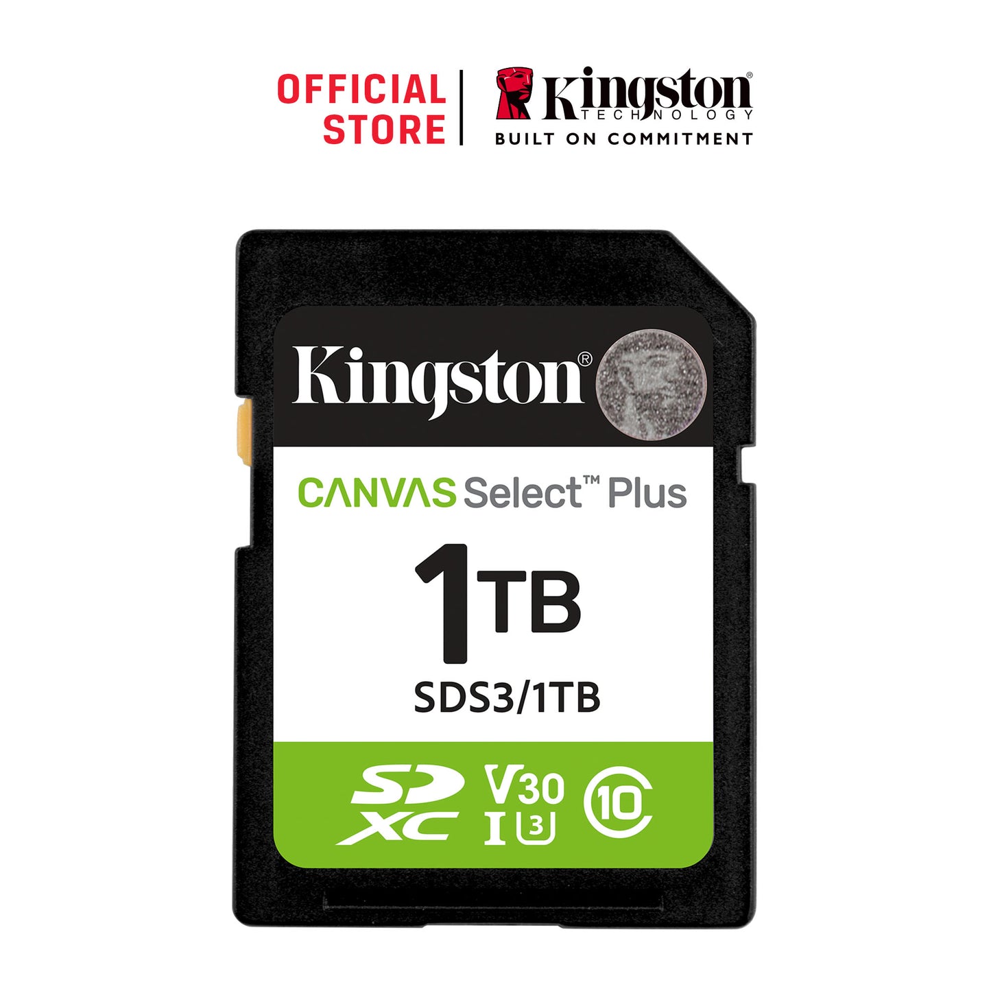 SDS3/1TB - Cartão de memória SD de 1TB Canvas Select Plus Gen3 - Leitura: 150MB/s - Classe 10 - U3 - V30
