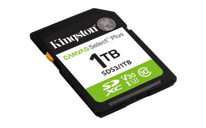 SDS3/1TB - Cartão de memória SD de 1TB Canvas Select Plus Gen3 - Leitura: 150MB/s - Classe 10 - U3 - V30