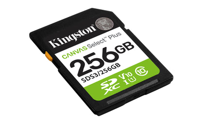 SDS3/256GB - Cartão de memória SD de 256GB Canvas Select Plus Gen3 - Leitura: 150MB/s - Classe 10 - U1 - V10