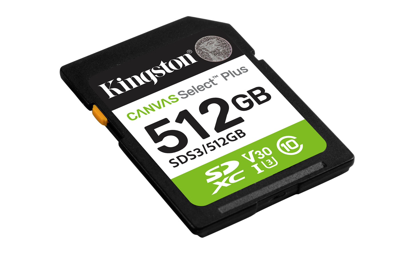 SDS3/512GB - Cartão de memória SD de 512MB Canvas Select Plus Gen3 - Leitura: 150MB/s - Classe 10 - U3 - V30