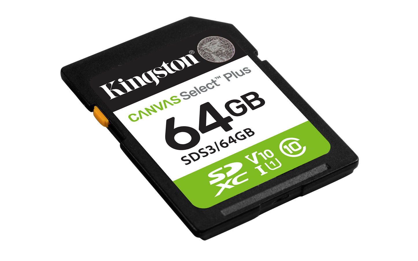 SDS3/64GB - Cartão de memória SD de 64GB Canvas Select Plus Gen3 - Leitura: 100MB/s - Classe 10 - U1 - V10