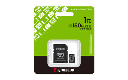SDCS3/1TB - Cartão de memória microSD de 1TB Canvas Select Plus Gen3 - Leitura: 150MB/s - Classe 10 - U3 - V30