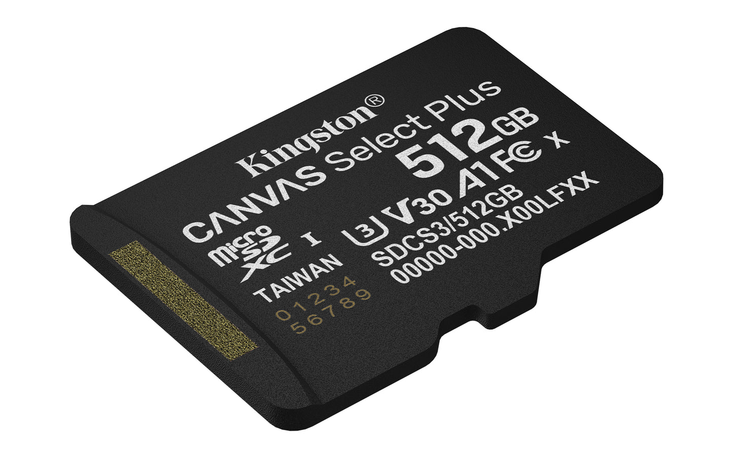 SDCS3/512GB - Cartão de memória microSD de 512GB Canvas Select Plus Gen3 - Leitura: 150MB/s - Classe 10 - U3 - V30