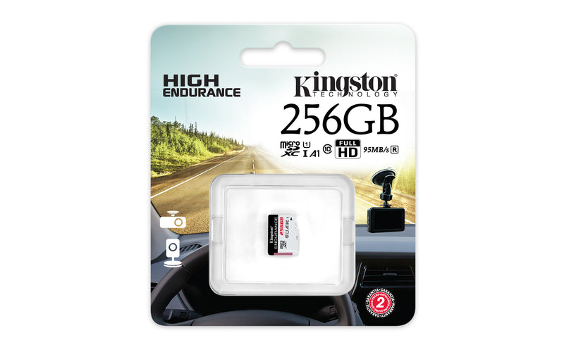 SDCE/256GB - Cartão de memória de 256GB padrão microSD Endurance; Leitura = 95MB/s, Escrita = 45MB/s