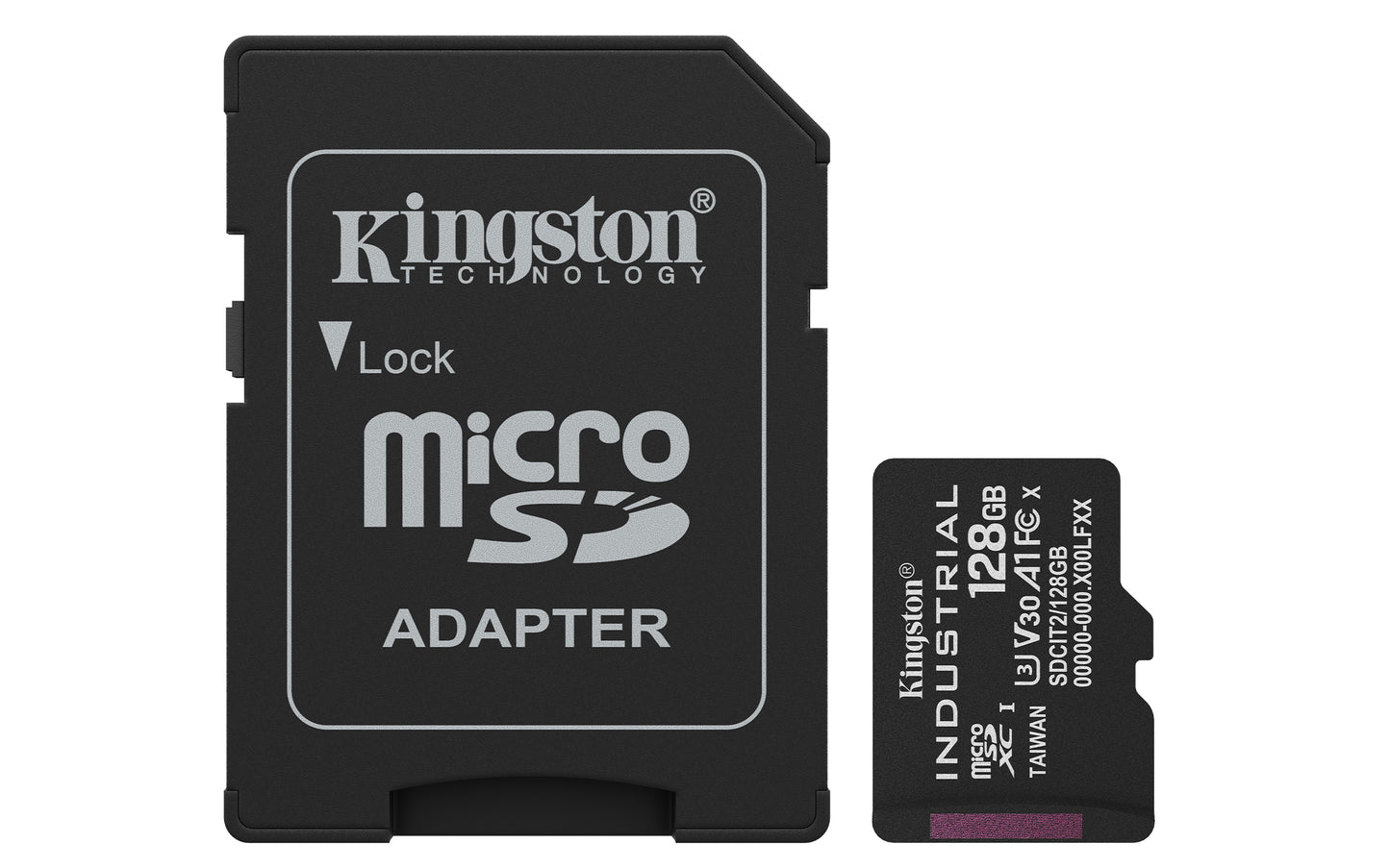 SDCIT2/128GB - Micro SDHC de 128GB uso Industrial classe C10 A1 tipo pSLC com adaptador SD.