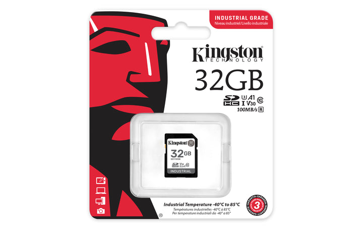 SDIT/32GB - SDHC de 32GB de uso Industrial classe C10 A1 tipo pSLC UHS-I U3 V30 (Leitura até 100MB/s).