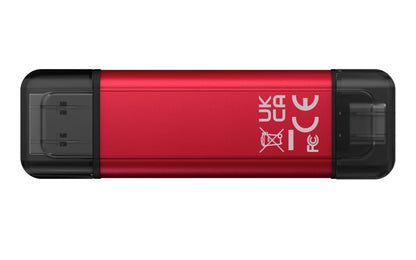 SPSD/512GB - SSD de 512GB USB 3.2 Gen.2 Portátil Dual com conexão USB-A e USB-C - Leitura/Gravação: 1.050MB/s / 950MB/s.