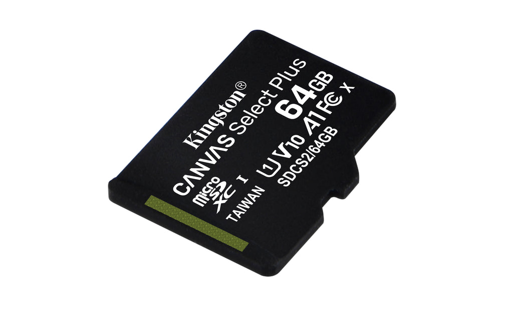 18％OFF】 キングストン SDCS2 64GB-3P1A 64GBx3枚セット Canvas Select Plus microSDXCカード  Class10 UHS-1 U1 V10 A1 SDアダプタ1枚付属