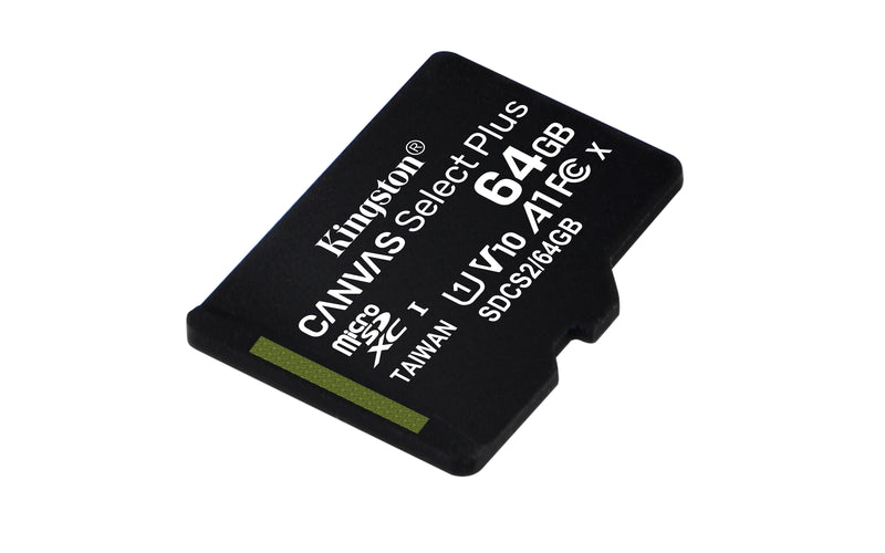 SDCS2/64GB-3P1A - Kit de Cartões de memória microSD (3 de 64GB) Canvas Select Plus - Leitura: 100MB/s - Classe 10 com 1 adaptador SD