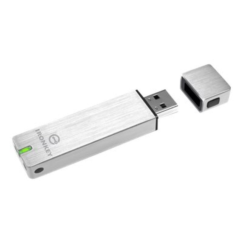 IKS250B/16GB - Pen drive de 16GB padrão USB 2.0 com criptografia FIPS 140-2 Nível 3