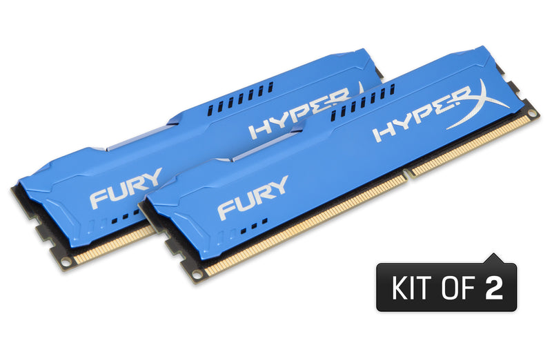 HX318C10FK2/8 - Kit de Memórias HyperX Fury (2 de 4GB) DIMM DDR3 1866Mhz 1,5V para desktop - ÚLTIMA PEÇA