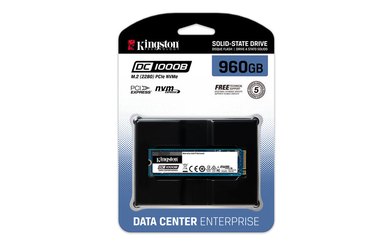SEDC1000BM8/960G - SSD de 960GB Série DC1000B padrão M.2 2280 NVMe para Servidores alta performance