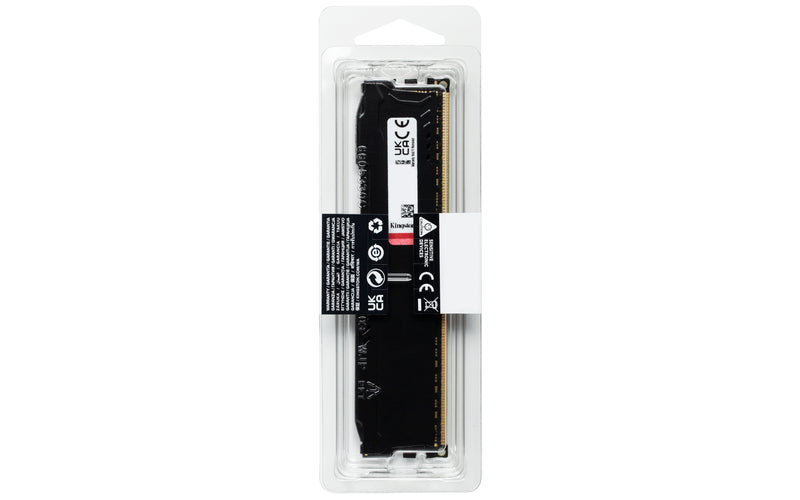 KF316C10BB/4 - Memória de 4GB DIMM DDR3 1600Mhz FURY Beast Black 1,5V 1Rx8 240 pinos para desktop/gamers.