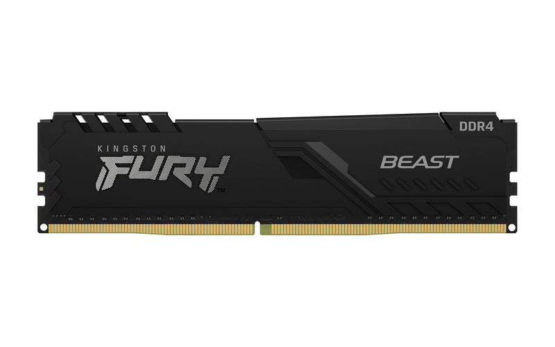 KF426C16BB1/16 - Memória de 16GB DIMM DDR4 2666Mhz FURY Beast Black 1,2V 2Rx8 288 pinos para desktop/gamers.