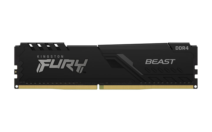 KF432C16BB/8 - Memória de 8GB DIMM DDR4 3200Mhz FURY Beast Black 1,35V CL16 1Rx8 288 pinos para desktop/gamers.