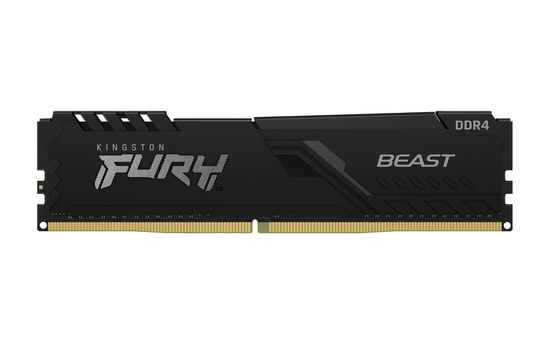 KF432C16BB/32 - Memória de 32GB DIMM DDR4 3200Mhz FURY Beast Black 1,35V CL16 2Rx8 288 pinos para desktop/gamers.