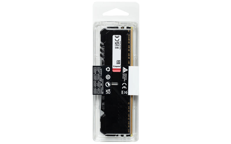 KF436C17BBA/8 - Memória de 8GB DIMM DDR4 3600Mhz FURY Beast RGB 1,35V CL17 1Rx8 288 pinos para desktop/gamers.