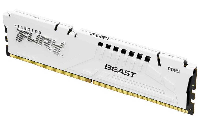 KF560C40BW-16 - Módulo de memória de 16GB DIMM DDR5 6000Mhz FURY Beast White 1,35V 1Rx8 288 pinos para desktop / gamers.