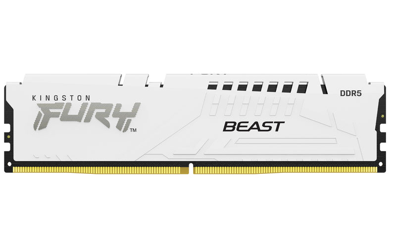 KF560C40BW-16 - Módulo de memória de 16GB DIMM DDR5 6000Mhz FURY Beast White 1,35V 1Rx8 288 pinos para desktop / gamers.