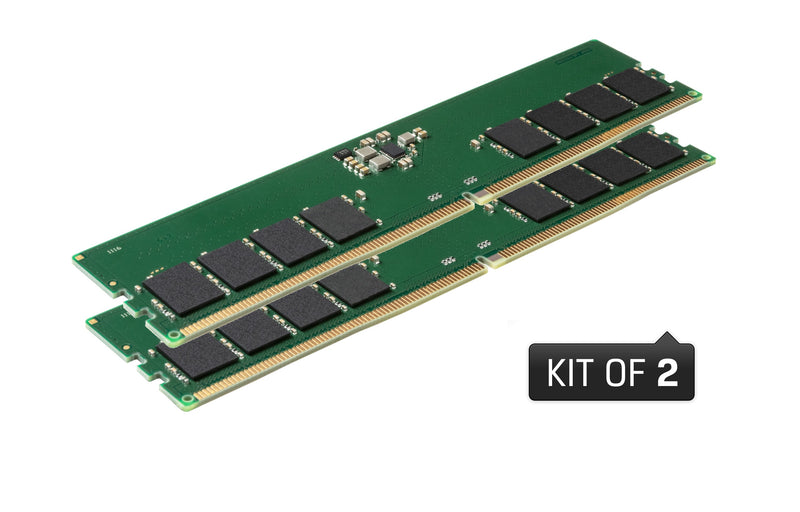 KVR48U40BS8K2-32 - Kit de módulos de memória de 32GB (2 x 16GB) DIMM DDR5 4800MHz CL40 1,1V 1RX8 288-pin para desktop.