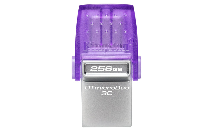 DTDUO3CG3/256GB - Pen Drive de 256GB MicroDuo 3C, com inferfaces USB 3.2 Ger.1 Tipo A e Tipo C (Leitura: 200MB/s).