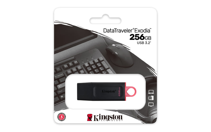 DTX/256GB - Pen drive Exodia de 256GB padrão USB velocidade 3.2 Geração 1