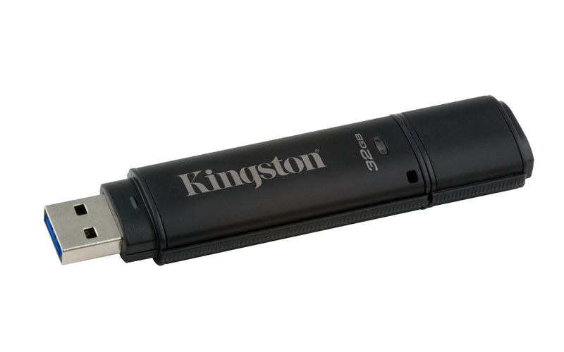 DT4000G2DM/32GB - Pen Drive de 32GB USB 3.0 Data Traveler Série 4000G2 c/ criptografia AES 256bits