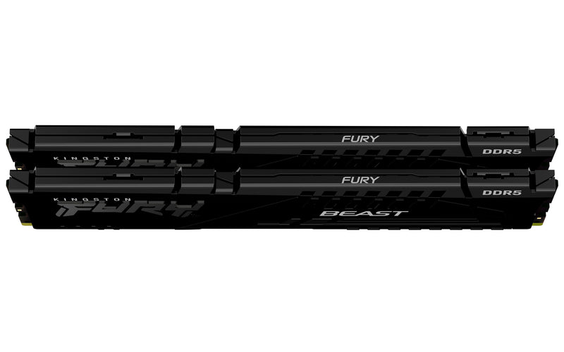 KF560C40BBK2-16 - Kit de módulos de memória de 16GB (2 x 8GB) DIMM DDR5 6000Mhz FURY Beast Black 1,35V 1Rx16 288 pinos para desktop / gamers.