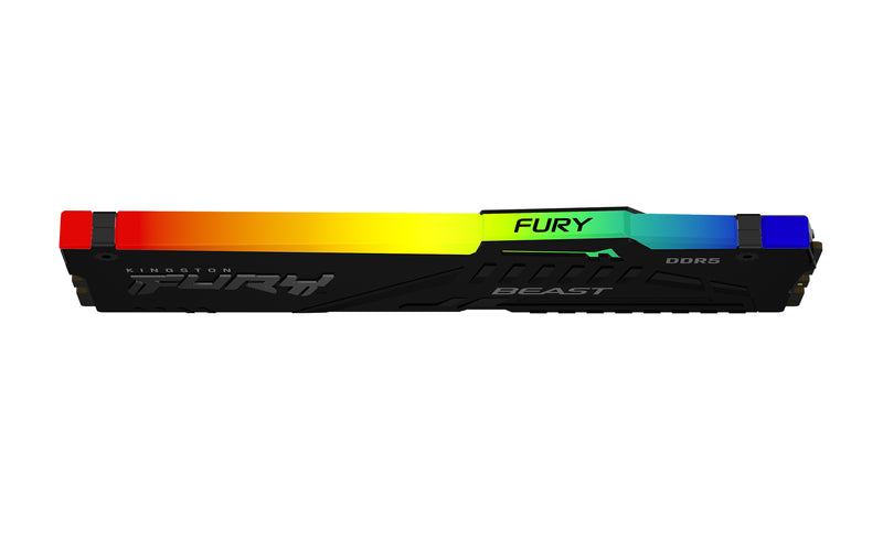 KF548C38BBA-8 - Módulo de memória de 8GB DIMM DDR5 4800MT/s FURY Beast RGB 1,1V 1Rx16 288 pinos para desktop / gamers.