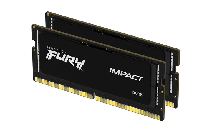 KF548S38IBK2-64 - Kit de módulos de memória de 64GB (2 x 32GB) SODIMM DDR5 4800MT/s FURY Impact Black 1,1V 2Rx8 262p para notebooks/gamers. "VERIFIQUE A LISTA DE EQUIPAMENTOS COMPATÍVEIS NO FINAL DA DESCRIÇÃO OU CONSULTE O CONFIG. DE MEMÓRIA DO SITE"