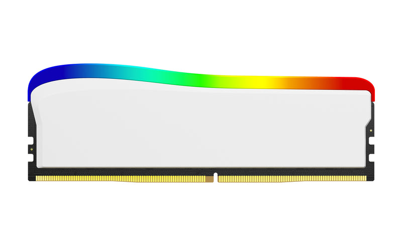 KF436C17BWA/8 - Memória de 8GB DIMM DDR4 3600Mhz FURY Beast White RGB 1,35V CL17 1Rx8 288 pinos para desktop/gamers (Edição especial).