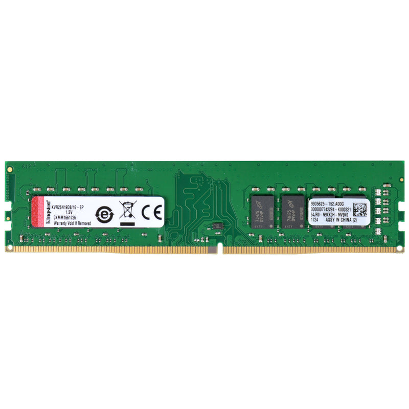 KVR26N19D8/16 - Memória de 16GB DIMM DDR4 2666Mhz 1,2V 2Rx8 para desktop