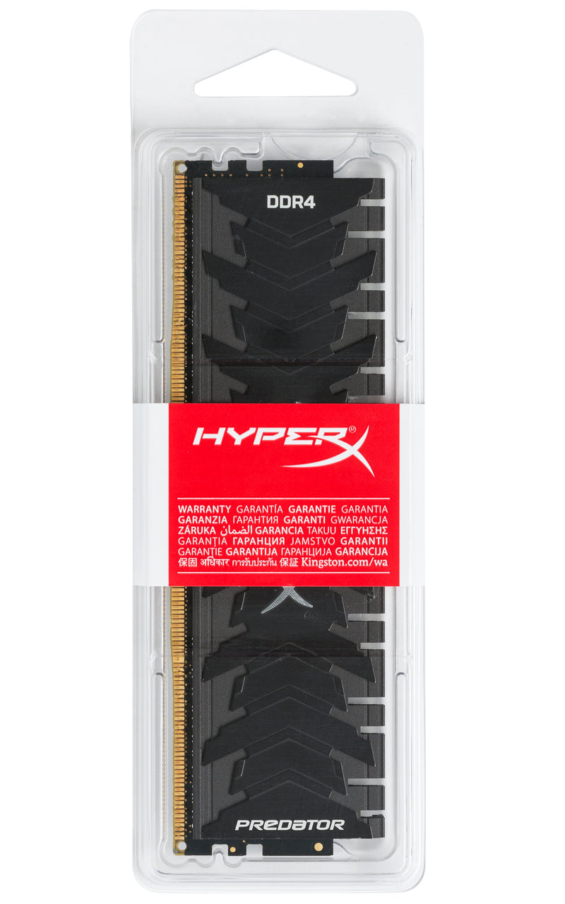 HX426C13PB3/8 - Memória HyperX Predator de 8GB DIMM DDR4 2666Mhz 1,2V para desktop - ÚLTIMA PEÇA