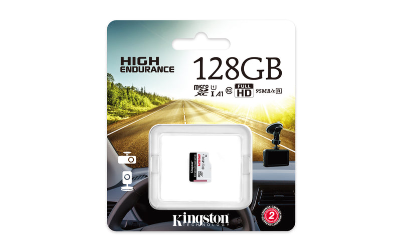 SDCE/128GB - Cartão de memória de 128GB padrão microSD Endurance; Leitura = 95MB/s, Escrita = 45MB/s