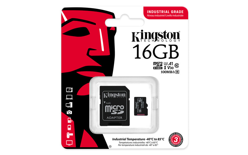 SDCIT2/16GB - Micro SDHC de 16GB uso Industrial classe C10 A1 tipo pSLC com adaptador SD.