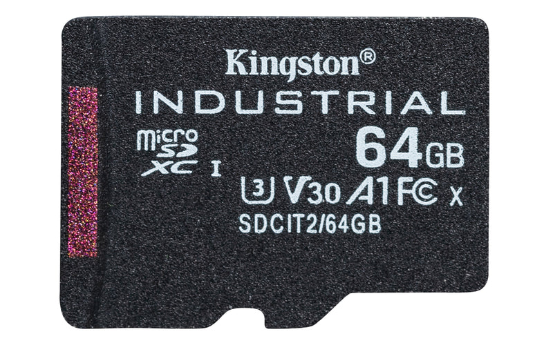 SDCIT2/64GB - Micro SDHC de 64GB uso Industrial classe C10 A1 tipo pSLC com adaptador SD.